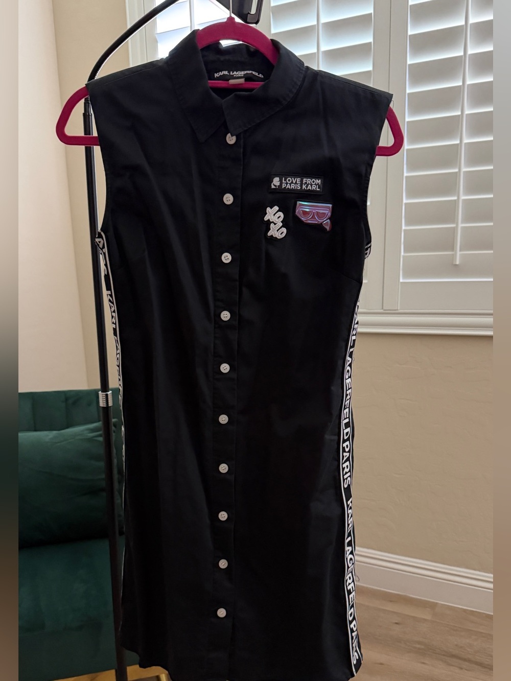 Karl Lagerfeld Black dress size 6